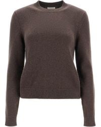 KHAITE - Crewneck Knitted Pullover - Lyst