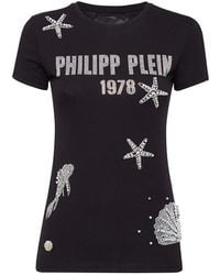 Philipp Plein - Crystal Pattern Short-Sleeved T-Shirt - Lyst