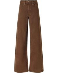 The Elder Statesman - Cotton-Twill Wide-Leg Pants - Lyst