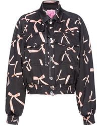 Pinko - X Patrick Mcdowell Bow Printed Bomber Jacket - Lyst