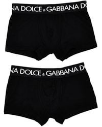 Dolce & Gabbana - Logo Printed Two-Pack Boxers - Lyst