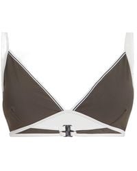 Brunello Cucinelli - Monili Detailed Bikini Top - Lyst