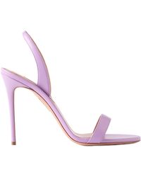 Aquazzura - Leather Slingback Sandals - Lyst