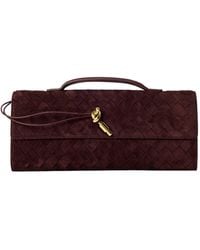 Bottega Veneta - Solid Color Clutch Bag - Lyst