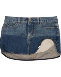 The Attico - The Asymmetric Panel Mini Skirt - Lyst