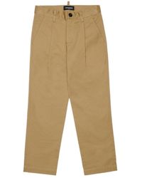 DSquared² - Pleated Logo-Plaque Trousers - Lyst