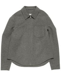 Acne Studios - Zip-Up Shirt Jacket - Lyst