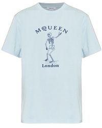 McQueen - T-Shirt With Logo - Lyst