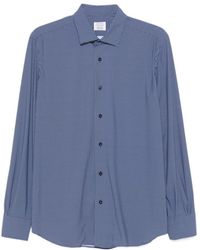 Mazzarelli - Lapel Long Sleeve Shirt - Lyst