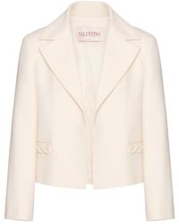 Valentino - Single-Breasted Virgin Wool-Silk Coat - Lyst