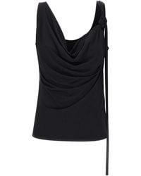 Blumarine - Draped Knot-Detail Top - Lyst