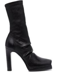Rick Owens - Cheri Square-Toe Slip-On Ankle Boots - Lyst