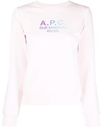 A.P.C. - Rue Madame Paris Cotton Sweatshirt - Lyst