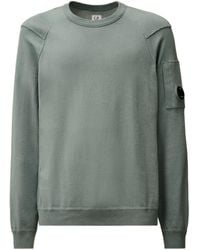 C.P. Company - Lens Detail Crewneck Jumper - Lyst