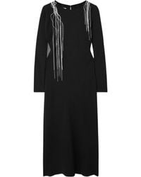 Dries Van Noten - Embellished Crepe Midi Dress - Lyst