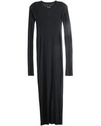 Rick Owens - Ribbed Long-Sleeve Dress - Lyst