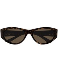 Balenciaga - Eyewear Oval Frame Sunglasses - Lyst