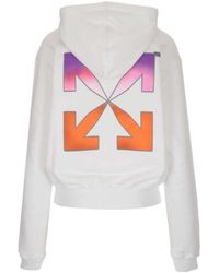 Off-White c/o Virgil Abloh - Arrow Logo Cotton Hoodie - Lyst