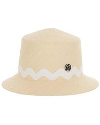 Maison Michel - Logo Plaque Bucket Hat - Lyst