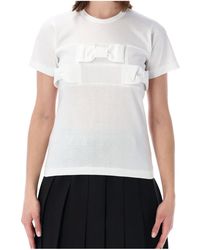Comme des Garçons - Comme Des Garçons Girl Bow Detail T-Shirt - Lyst