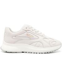 Bally - Panelled Leather Lace-Up Sneakers - Lyst