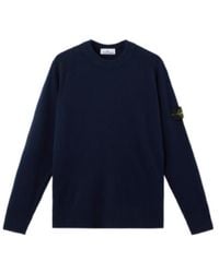Stone Island - Logo Patch Crewneck Jumper - Lyst