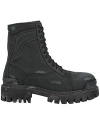 Balenciaga - Combat Strike Canvas Boots - Lyst