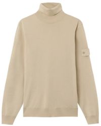 Stone Island - Regular-Fit Turtleneck Jumper With Ribbed Trims - Lyst