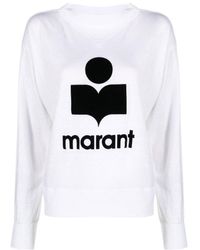 Isabel Marant - Étoile Logo Printed Long Sleeved T-Shirt - Lyst