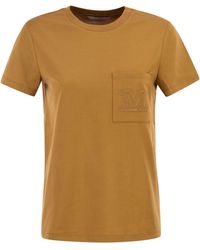 Max Mara - Papaia Logo Patch Crewneck T-Shirt - Lyst