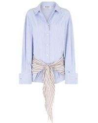 The Attico - The Striped Mini Shirt Dress - Lyst