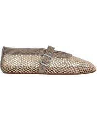 Alaïa - Alaïa Mesh Mary Jane Flat Shoes - Lyst