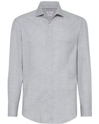 Brunello Cucinelli - Long-Sleeved Shirt - Lyst