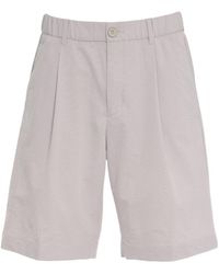 Herno - Pleat Detailed Shorts - Lyst