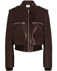FRAME - The Aviator Quilted Leather Jacket - Lyst