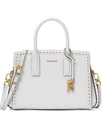 MICHAEL Michael Kors - Laila Small Studded Satchel Bag - Lyst