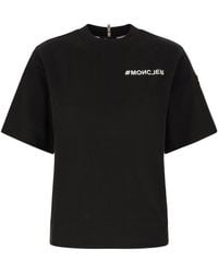 Moncler - Grenoble Logo Printed Crewneck T-Shirt - Lyst