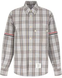 Thom Browne - Oversized Plaid Armband Shirt - Lyst