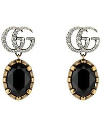 Gucci - Gg Marmont Crystal Earrings - Lyst