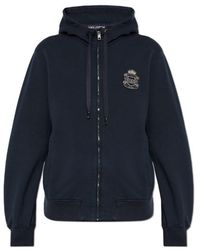 Dolce & Gabbana - Heraldic Patch Drawstring Hoodie - Lyst