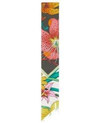 Gucci - Floral Printed Twill Scarf - Lyst