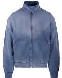 Balenciaga - Distressed High Neck Jacket - Lyst