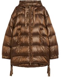Max Mara - Long-Sleeved Mid-Length Down Jacket - Lyst
