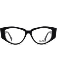 Max Mara - Irregular Frame Glasses - Lyst