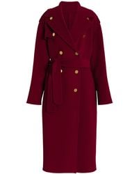 Alberta Ferretti - Double-Breasted Coat - Lyst