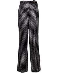 Prada - Pattern-Printed Trousers - Lyst