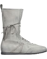 Ann Demeulemeester - Logo Embossed Lace-Up Sneakers - Lyst