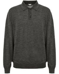 Malo - Long-Sleeve Knit Polo Shirt - Lyst