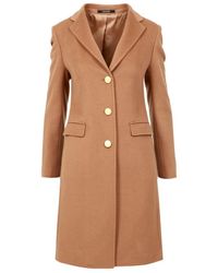Tagliatore - Lapel Long-Sleeved Coat - Lyst