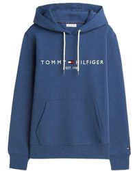 Tommy Hilfiger - Logo Fleece Drawstring Hoody - Lyst